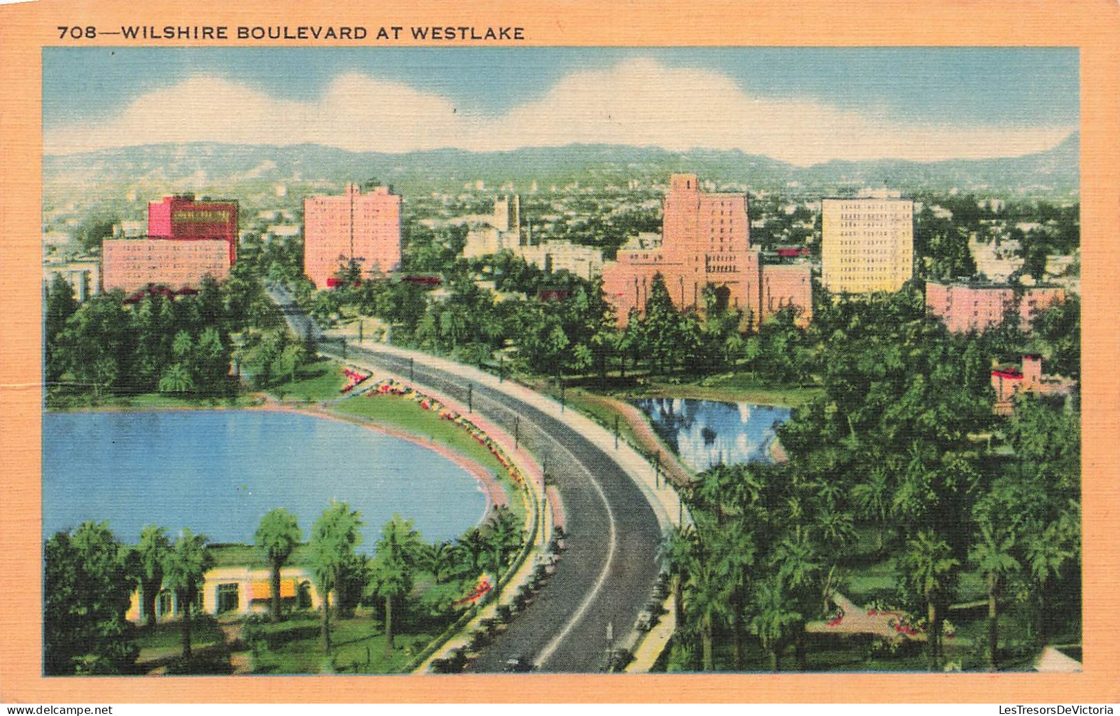 ETATS-UNIS - Wilshire Boulevard At Westlake - Vue Générale De La Ville - Vue Sur Une Route - Carte Postale Ancienne - Other & Unclassified