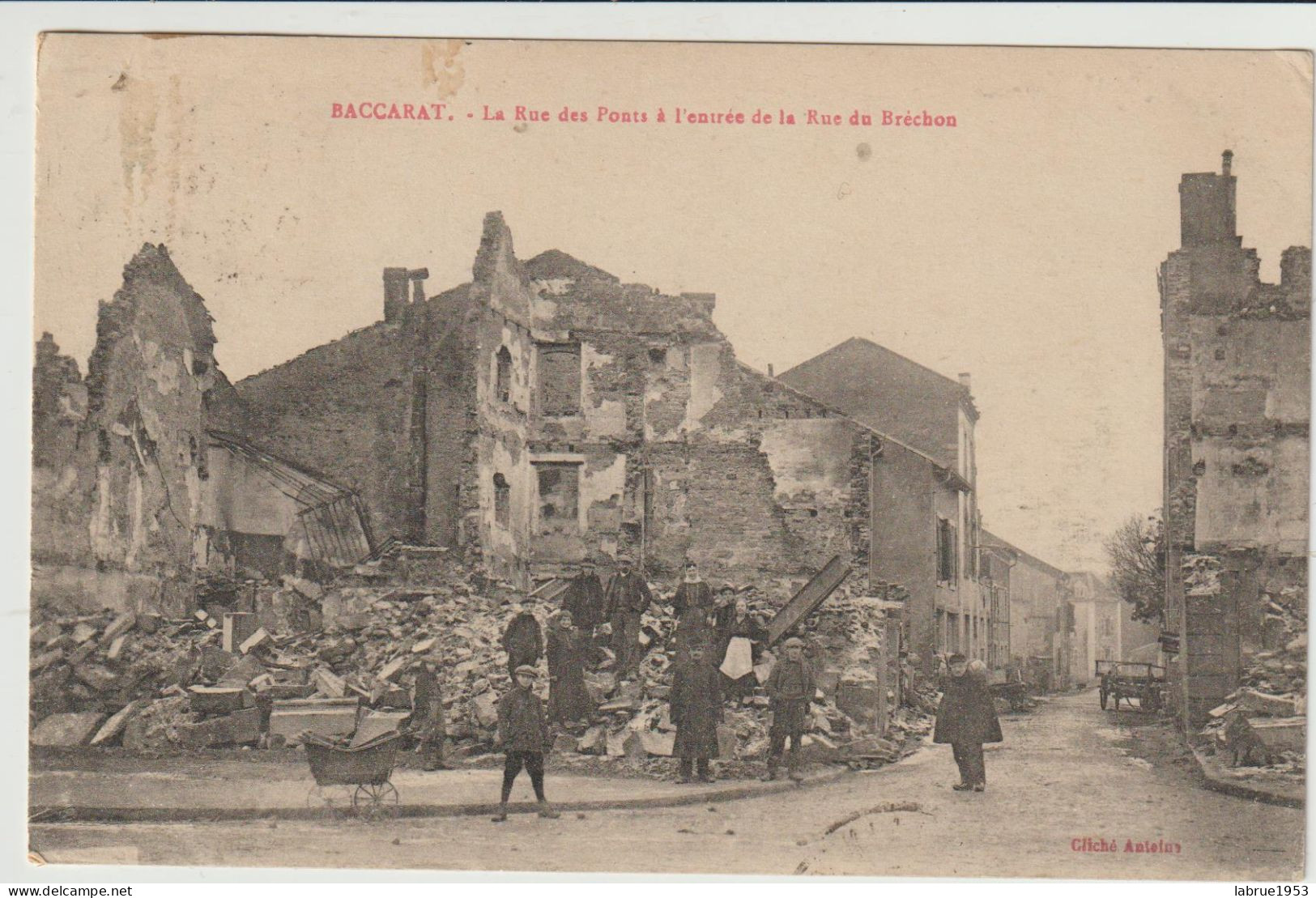 Baccarat -La Rue Des Ponts à L'entrée De La Rue Bréchon -  (G.2030) - Baccarat