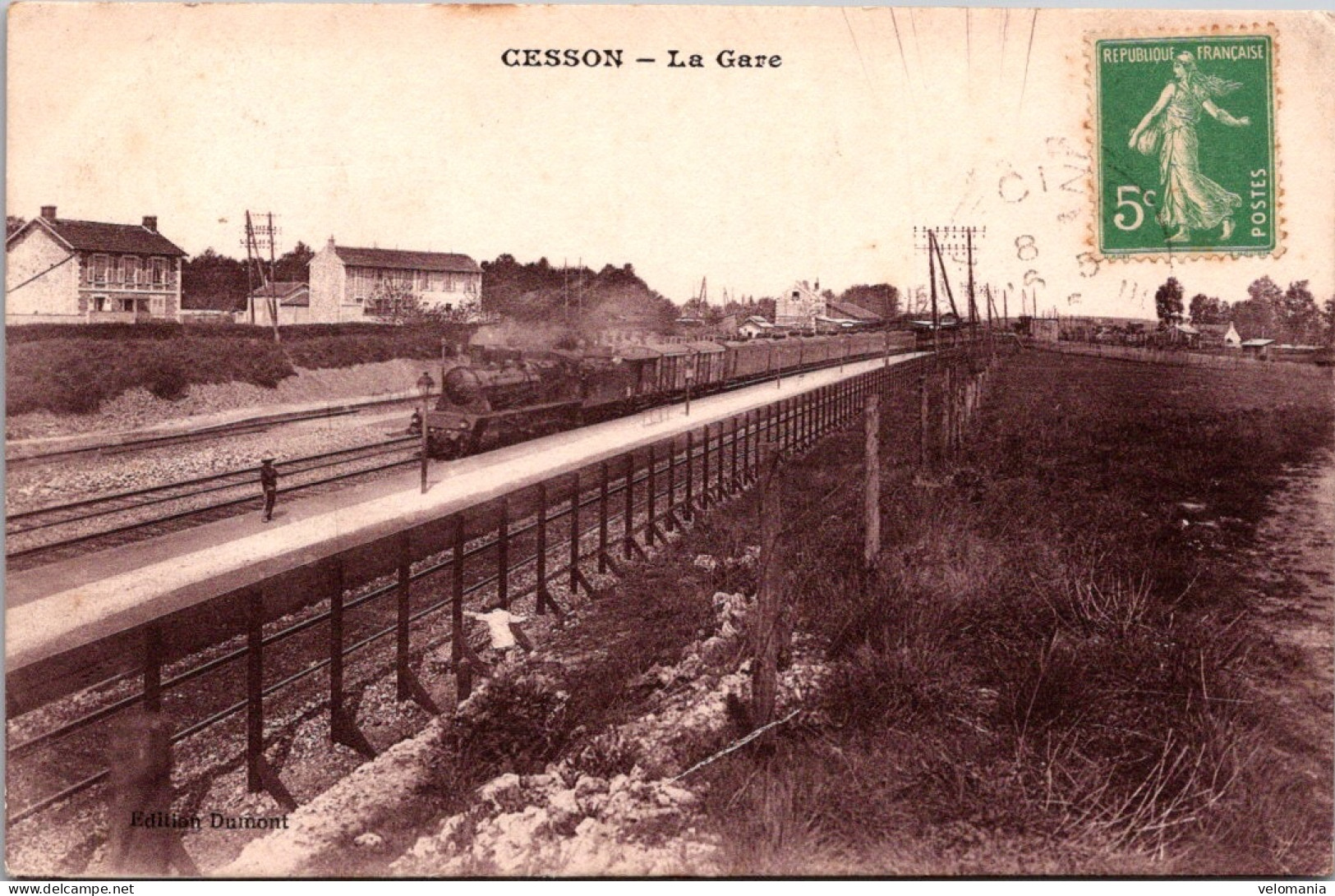 S15921 Cpa 77 Cesson - La Gare " Train " - Cesson