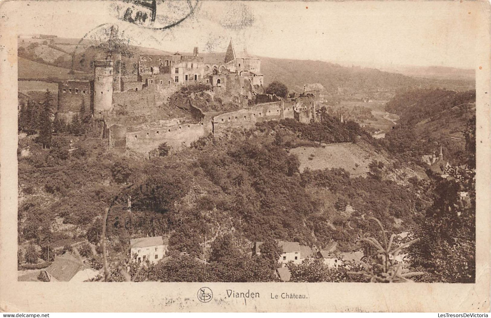 LUXEMBOURG - Vianden - Le Château - Vue - Carte Postale Ancienne - Vianden