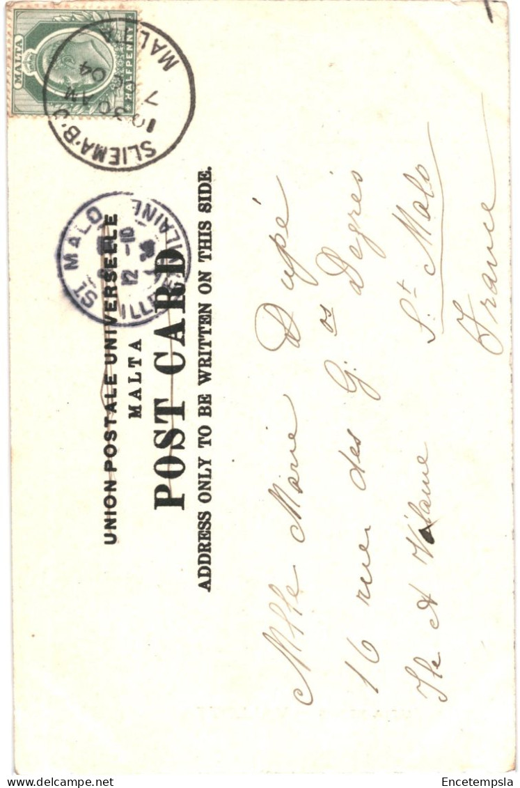 CPA Carte Postale Malte Valletta Lucia Steps 1904  VM79026 - Malte