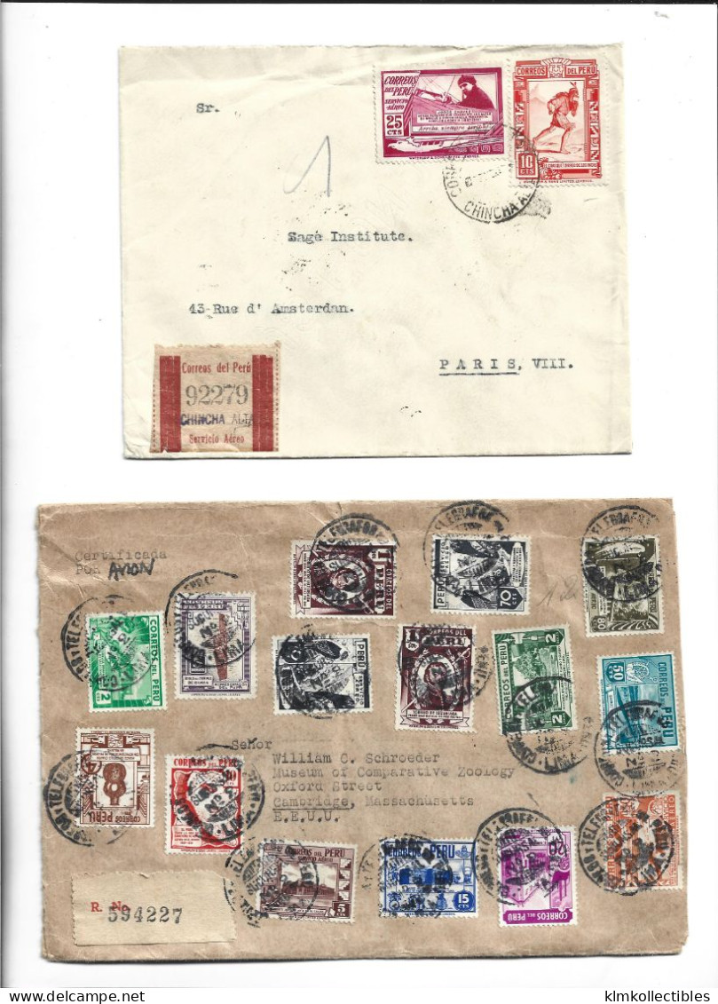 PERU - POSTAL HISTORY LOT - Peru