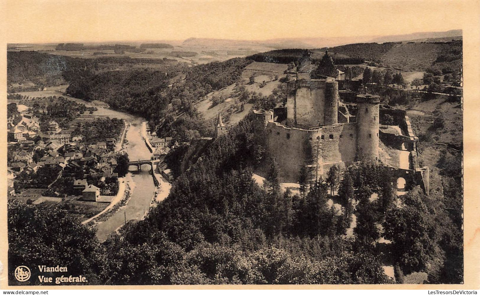 LUXEMBOURG - Vianden - Le Château - Vue Générale - Carte Postale Ancienne - Vianden