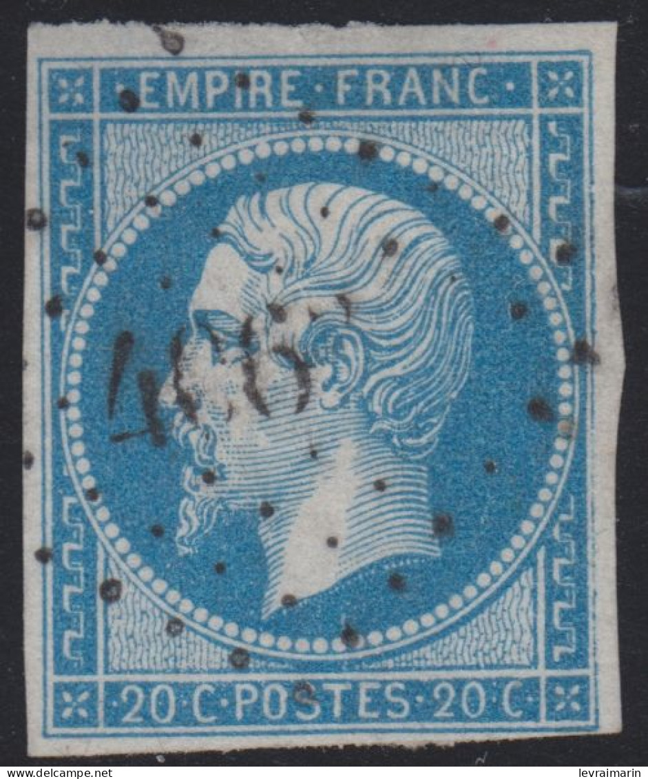 N°14 Oblitéré PC 4063 De Servian (33), Indice 14, Le 3 Est Mal Frappé, TB, R - 1853-1860 Napoleone III