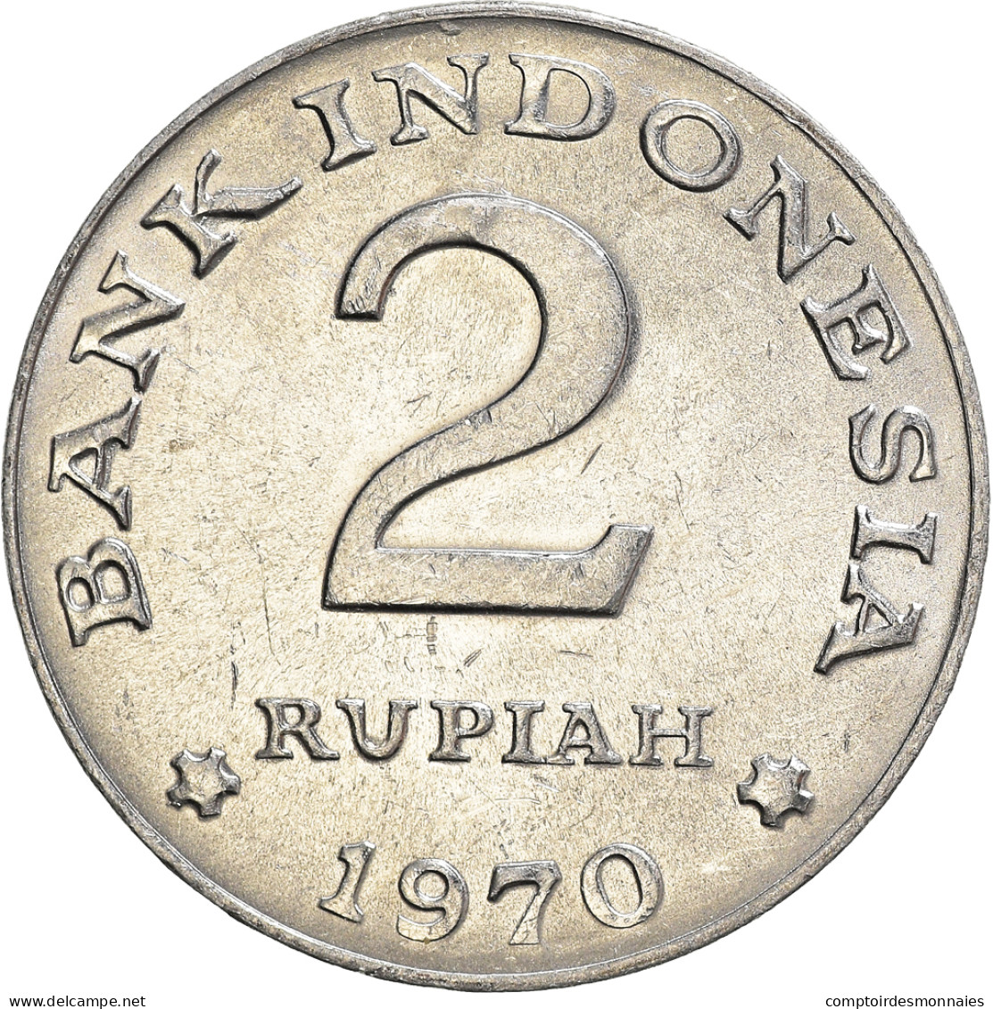 Monnaie, Indonésie, 2 Rupiah, 1970, TTB+, Aluminium, KM:21 - Indonesia