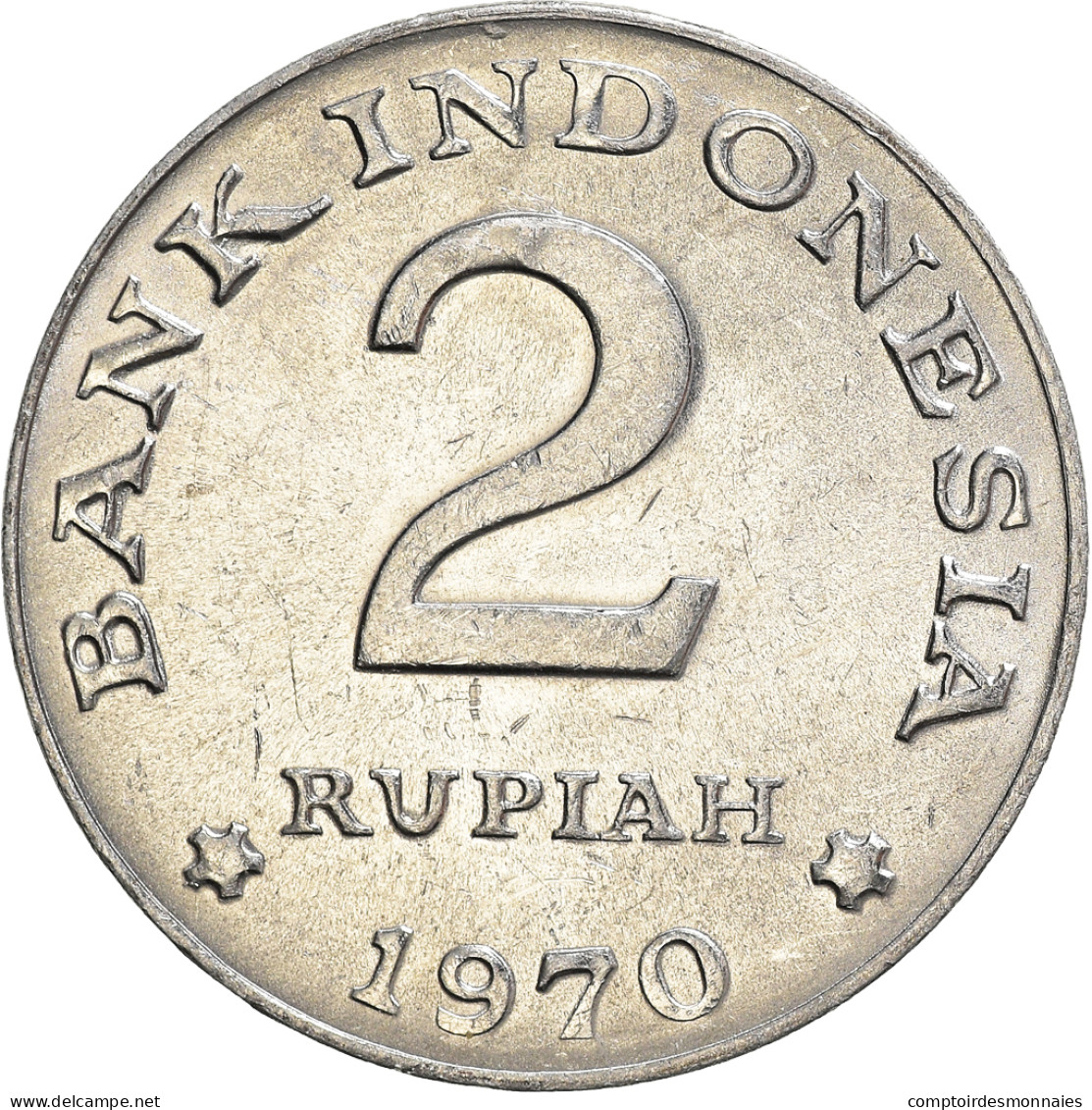 Monnaie, Indonésie, 2 Rupiah, 1970, TTB+, Aluminium, KM:21 - Indonésie