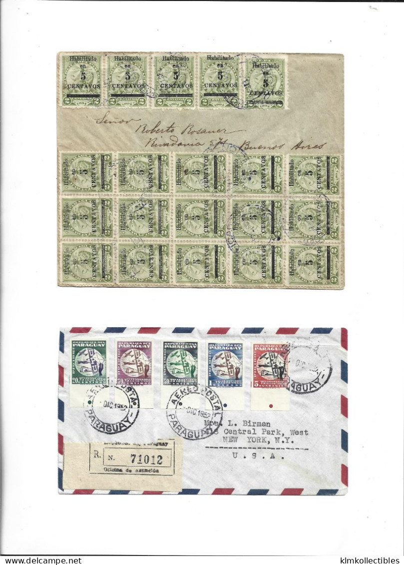 PARAGUAY - POSTAL HISTORY LOT - Paraguay