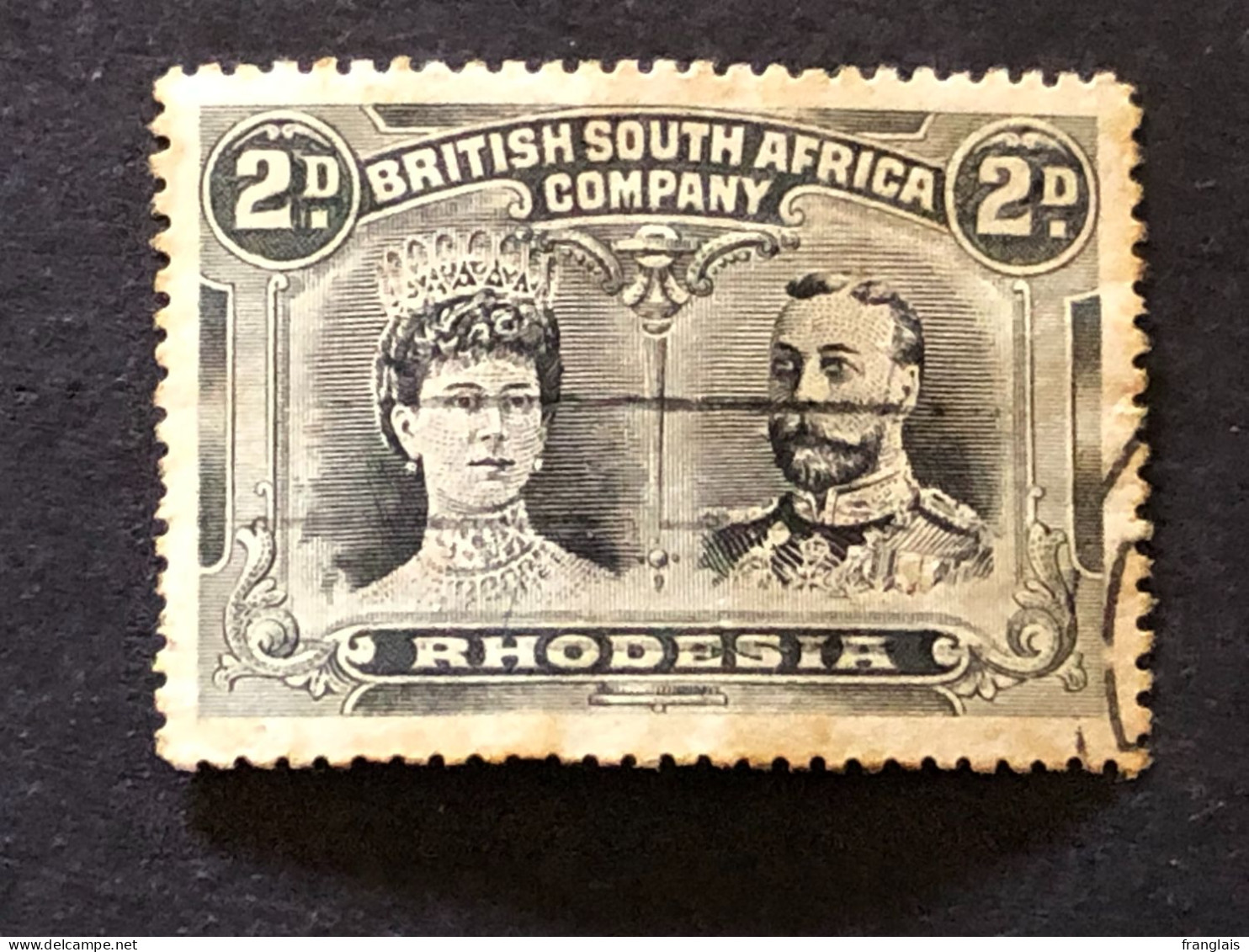 BRITISH SOUTH AFRICA COMPANY RHODESIA SG 128 2d Black And Grey FU - Zuid-Rhodesië (...-1964)