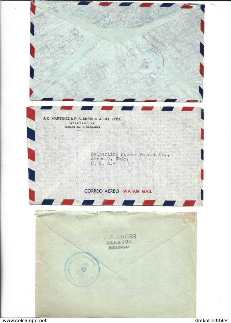 NICARAGUA - POSTAL HISTORY LOT 5 COVERS - AIRMAIL - Nicaragua