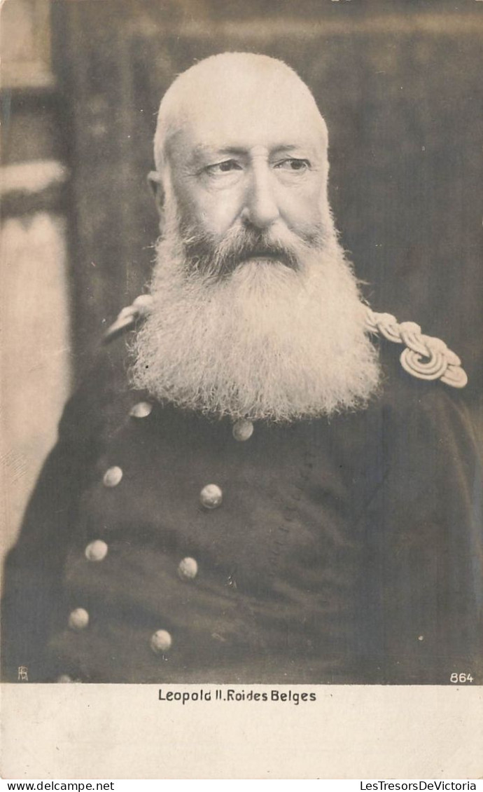 FAMILLES ROYALES - Leopold II - Roi Des Belges - Portait Du Rois Belge - Carte Postale Ancienne - Königshäuser