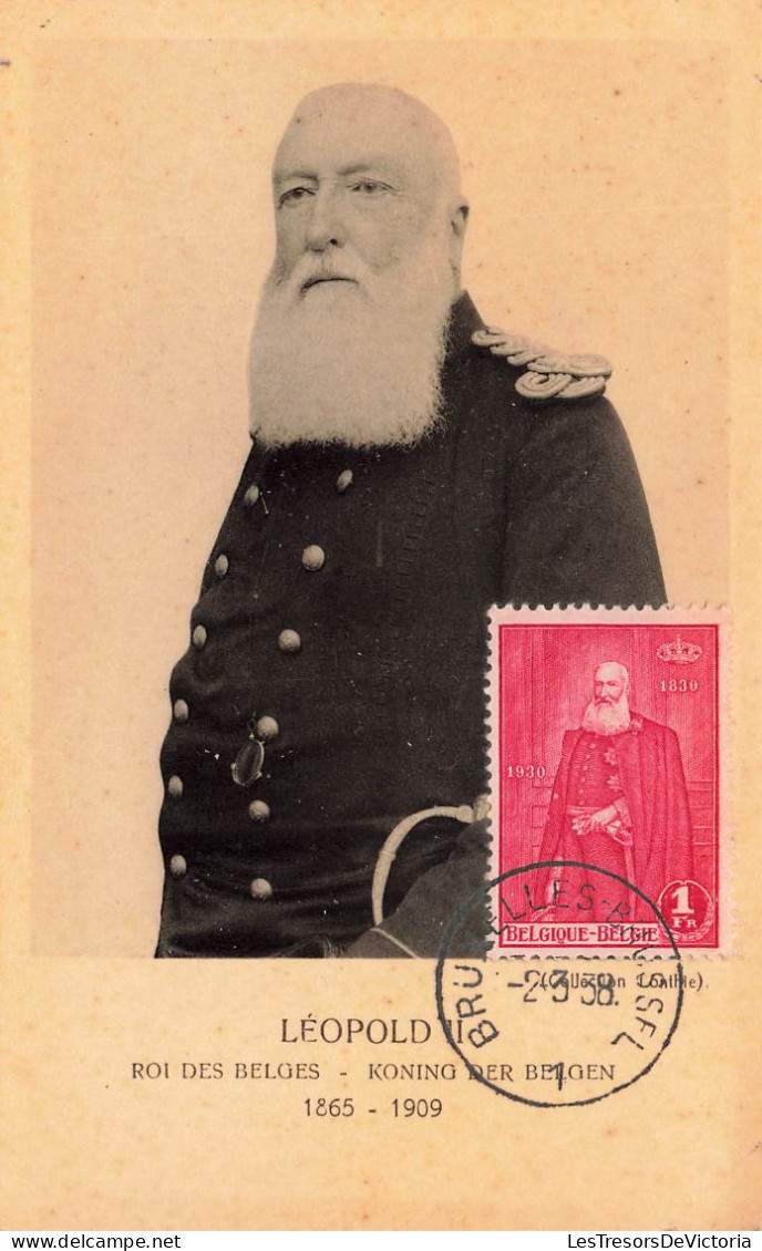 FAMILLES ROYALES - Leopold II - Roi Des Belges - Koning Der Belgen - 1865-1909 - Carte Postale Ancienne - Familles Royales