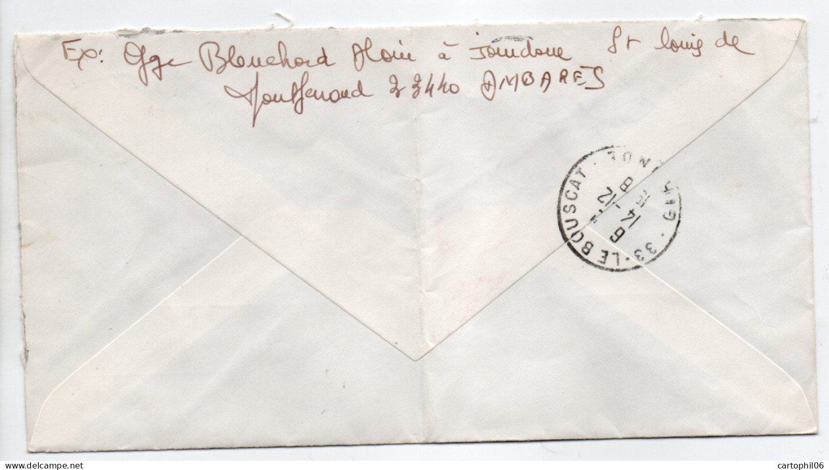 - Lettre SAINT-LOUIS-DE-MONTFERRAND Pour LE BOUSCAT (Gironde) 13.12.1978 - Bel Affranchissement Type SABINE - - 1977-1981 Sabine De Gandon