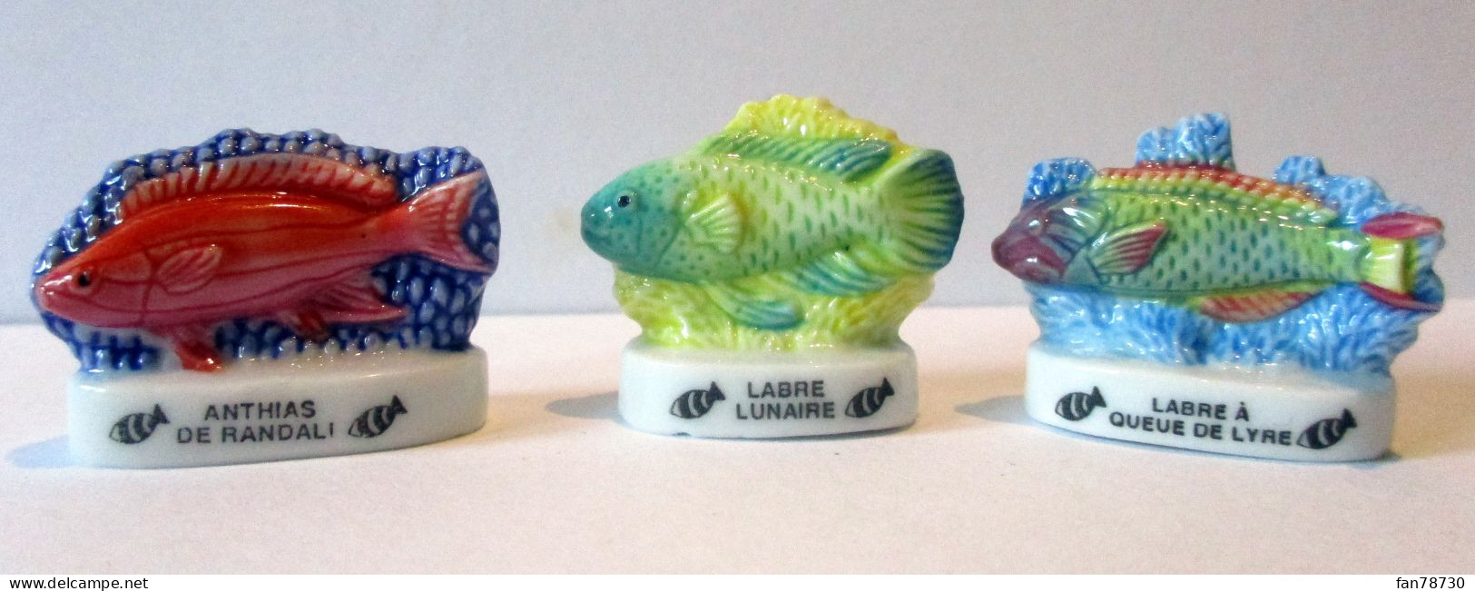 Fèves Brillantes - Poissons Bariolés X 3 -  Atlas - Frais Du Site Déduits - Animali