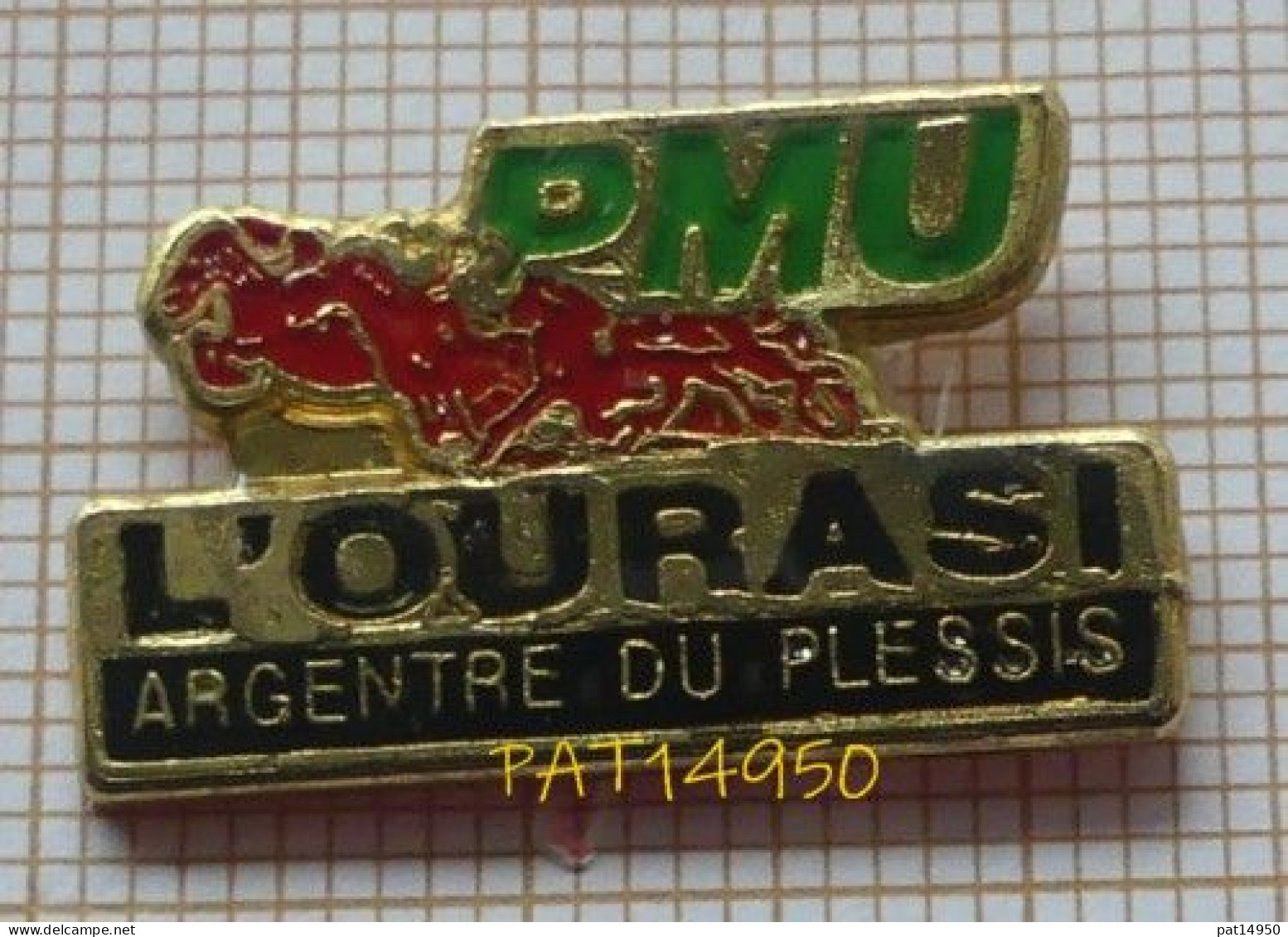 PAT14950 PMU L'OURASI à ARGENTRE DU PLESSIS Dpt 35 ILLE ET VILAINE COURSE HIPPIQUES BAR - Juegos