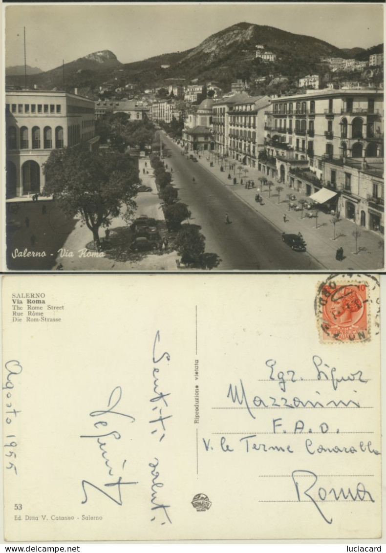 SALERNO -VIA ROMA 1955 - Salerno