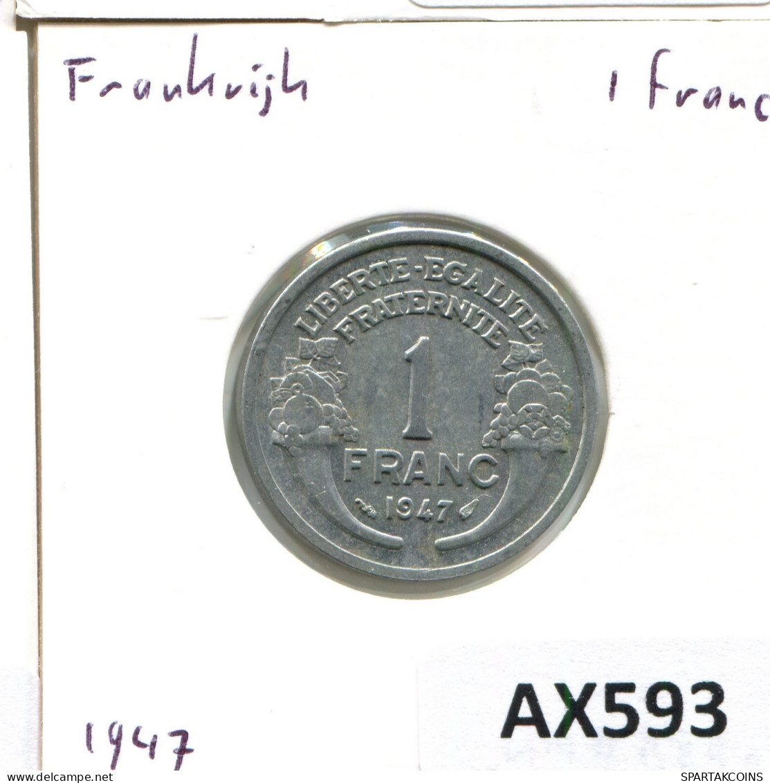 1 FRANC 1947 FRANCE Pièce #AX593.F.A - 1 Franc