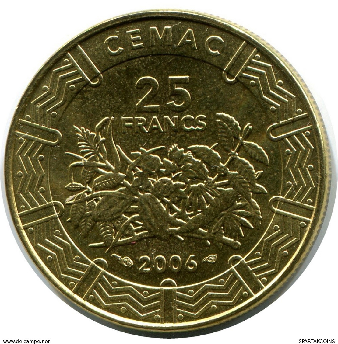 25 FRANCS CFA 2006 CENTRAL AFRICAN STATES (BEAC) Pièce #AP864.F.A - Centraal-Afrikaanse Republiek