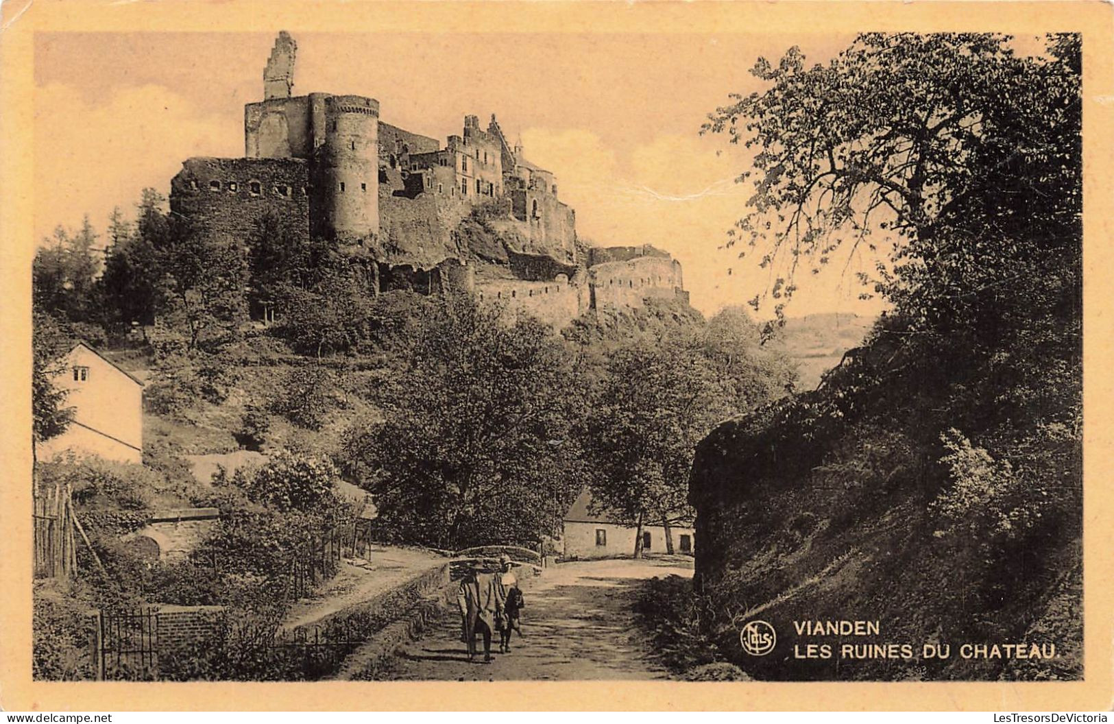 LUXEMBOURG - Vianden - Les Ruines Du Château -  Carte Postale Ancienne - Vianden