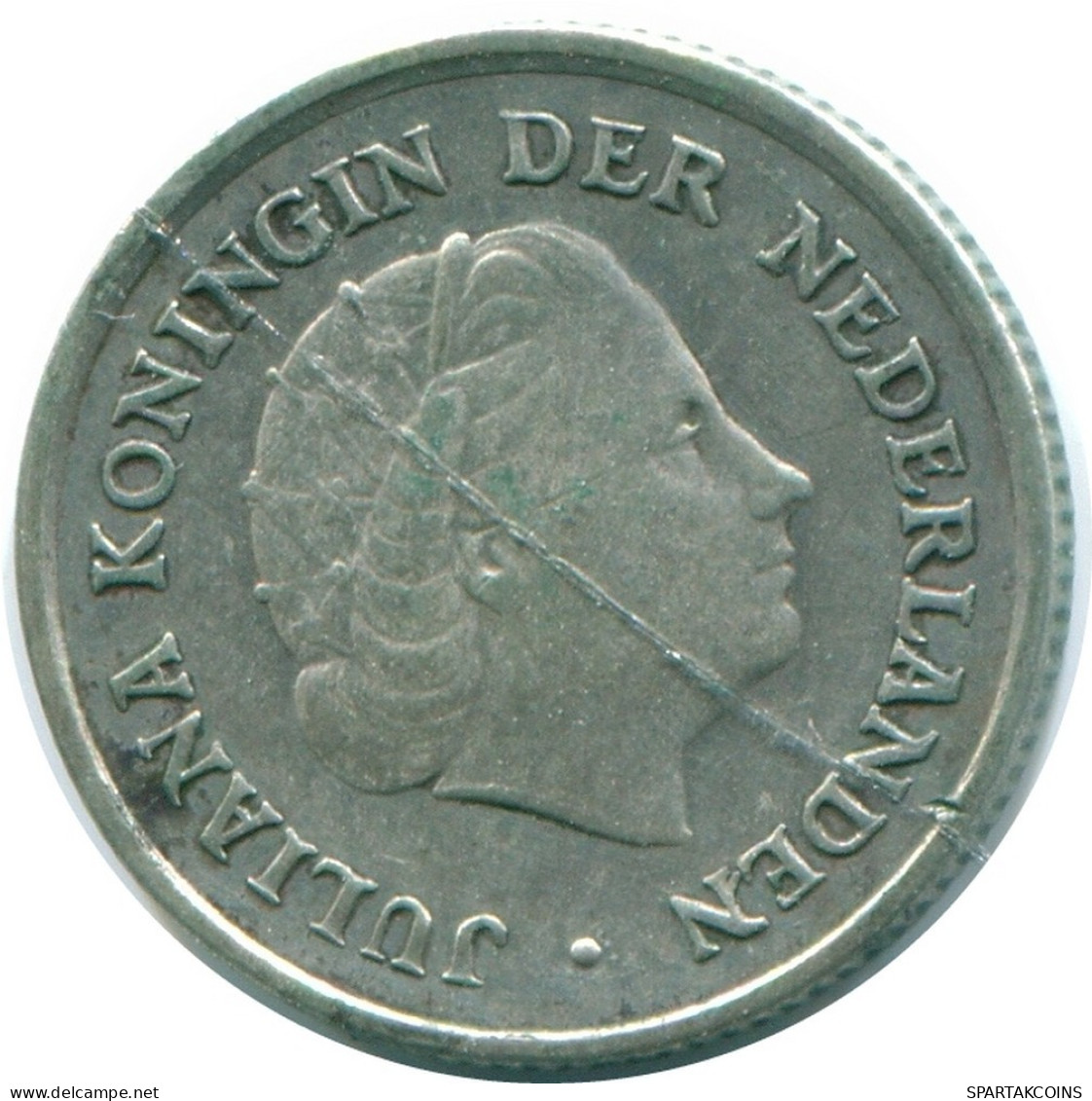 1/10 GULDEN 1960 NETHERLANDS ANTILLES SILVER Colonial Coin #NL12267.3.U.A - Netherlands Antilles