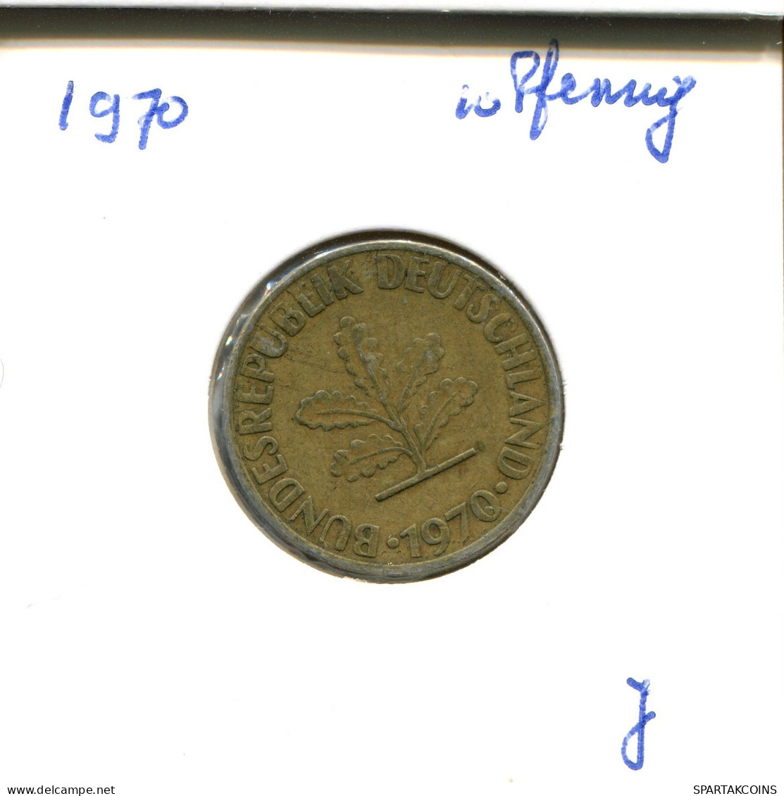 10 PFENNIG 1970 J WEST & UNIFIED GERMANY Coin #DA905.U.A - 10 Pfennig