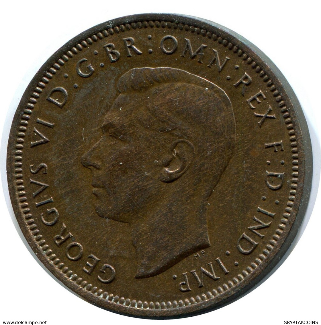 HALF PENNY 1946 UK GRANDE-BRETAGNE GREAT BRITAIN Pièce #AZ674.F.A - C. 1/2 Penny