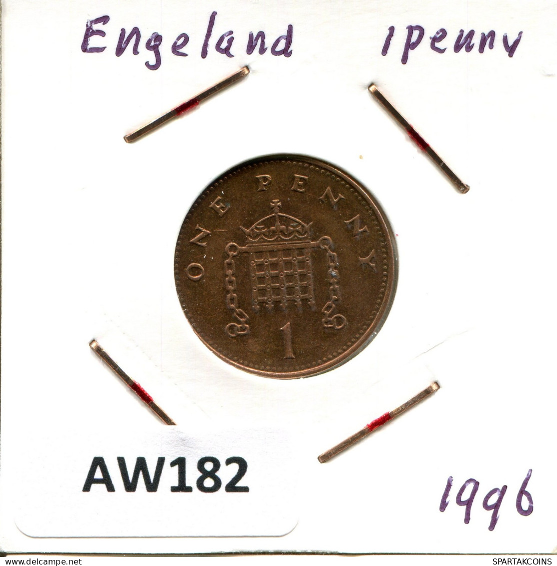 PENNY 1996 UK GBAN BRETAÑA GREAT BRITAIN Moneda #AW182.E.A - 1 Penny & 1 New Penny