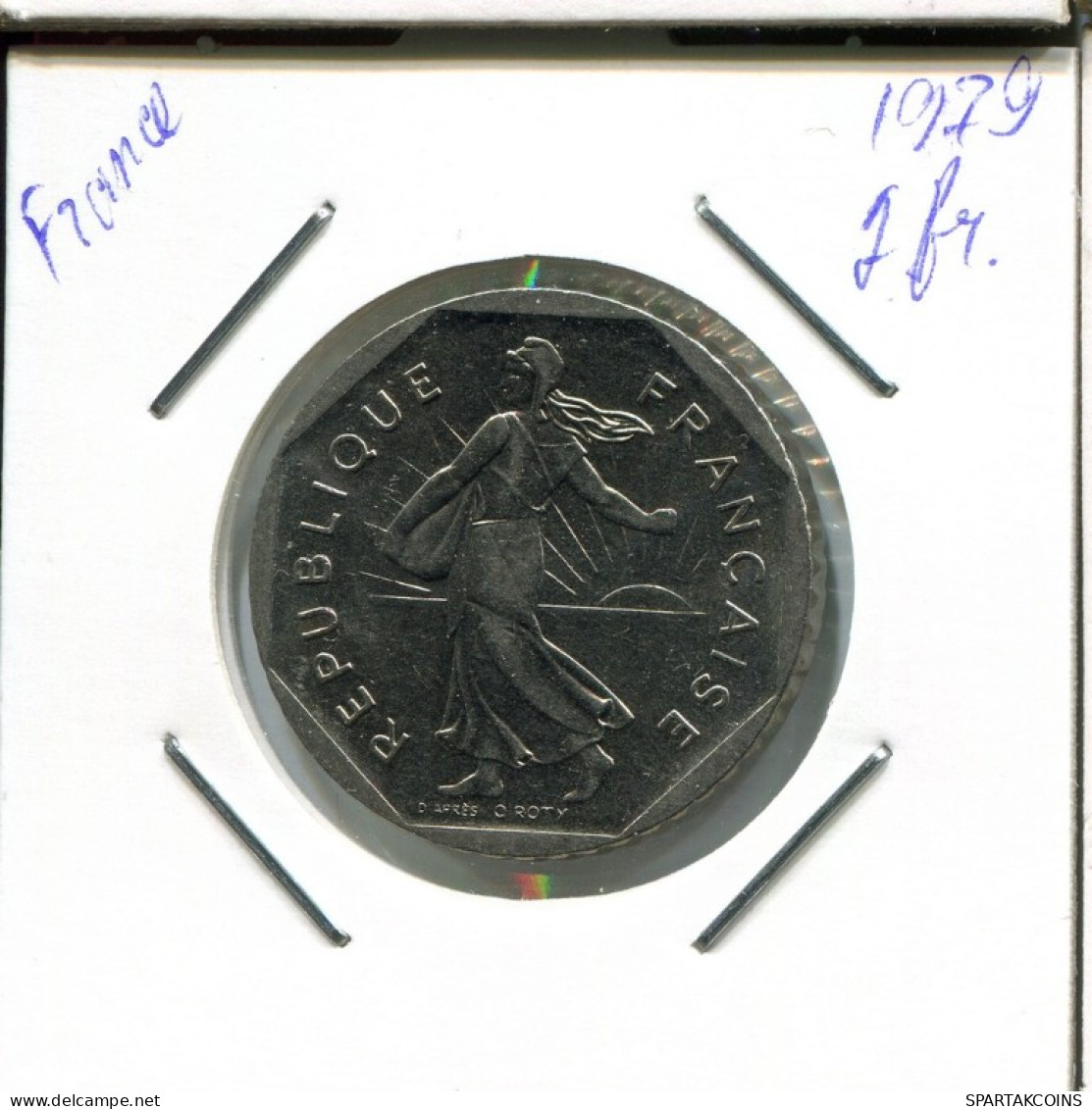 2 FRANCS 1979 FRANCIA FRANCE Moneda Semeuse Moneda #AN994.E.A - 2 Francs