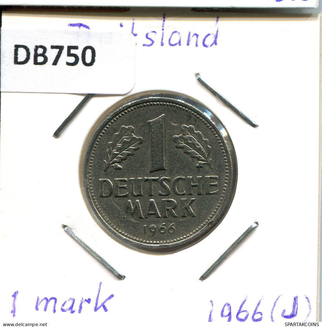 1 DM 1966 J BRD ALLEMAGNE Pièce GERMANY #DB750.F.A - 1 Mark