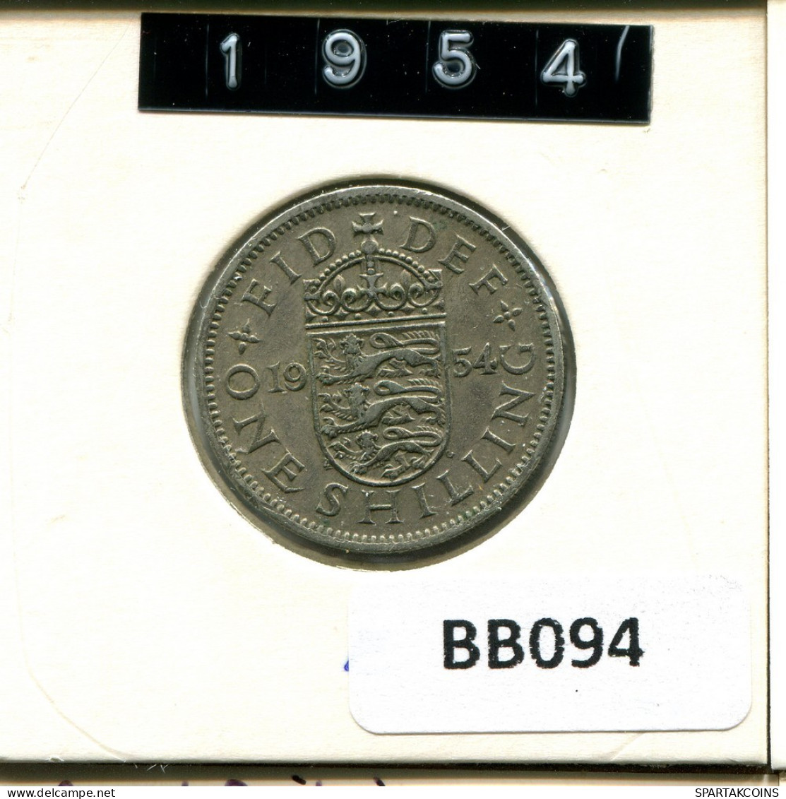 SHILLING 1954 UK GRANDE-BRETAGNE GREAT BRITAIN Pièce #BB094.F.A - I. 1 Shilling