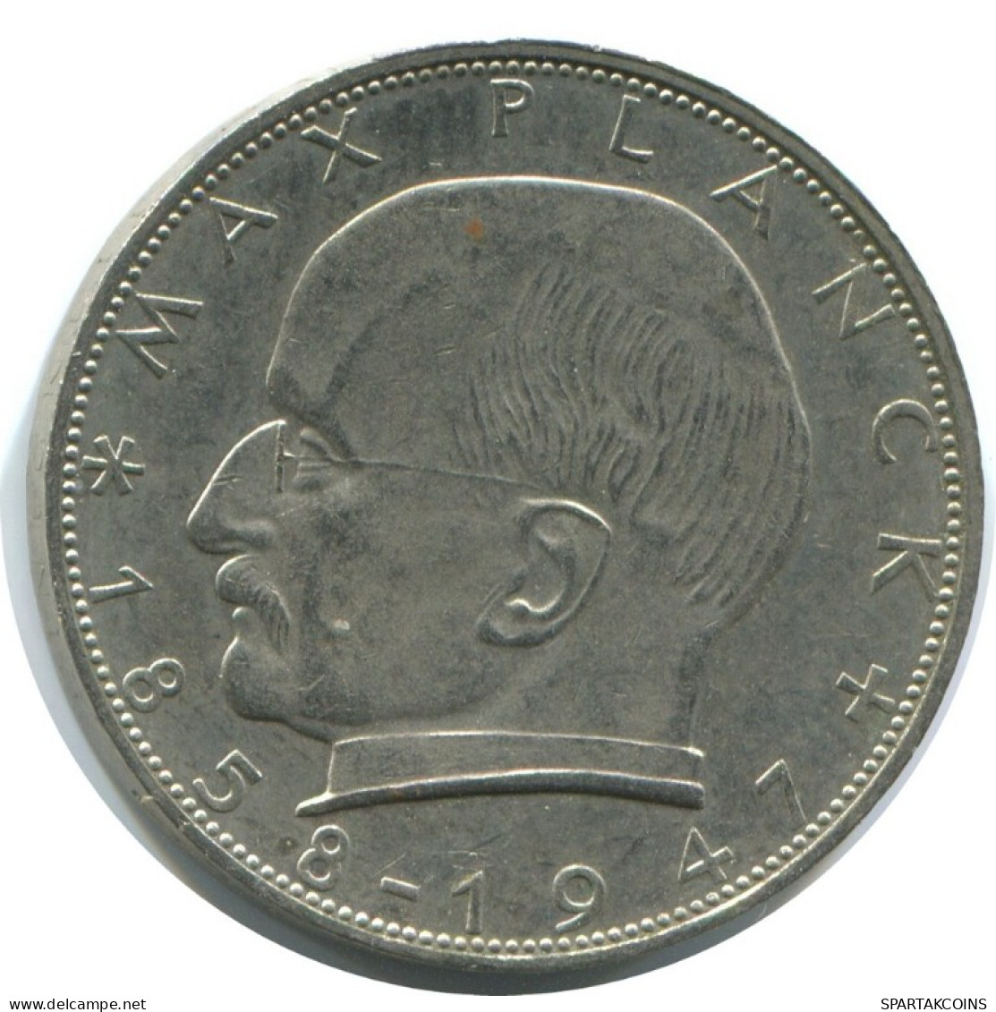 2 DM 1970 J M.PLANCK BRD ALEMANIA Moneda GERMANY #AD760.9.E.A - 2 Marcos
