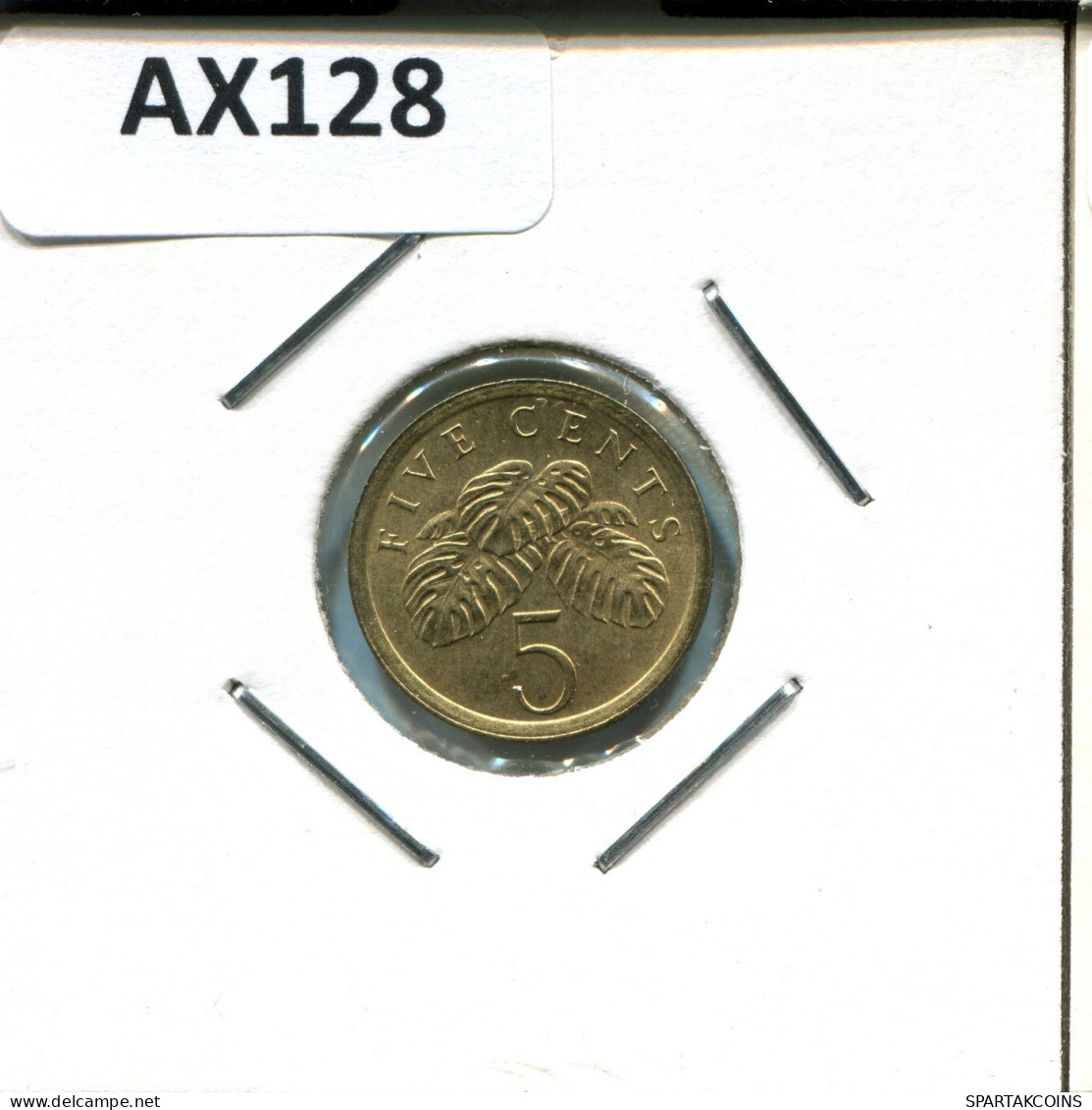 5 CENTS 1988 SINGAPORE Coin #AX128.U.A - Singapur