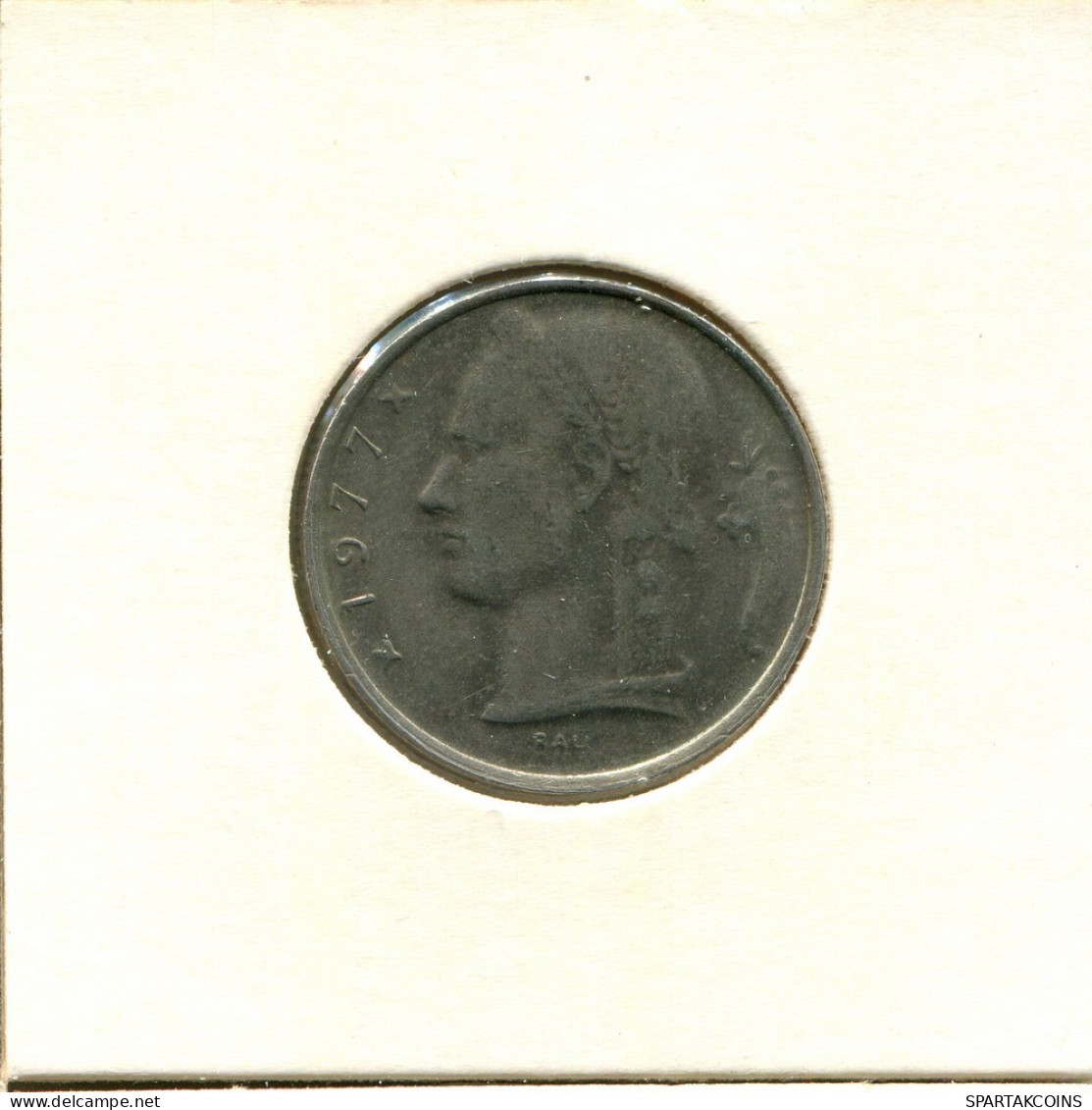 5 FRANCS 1977 DUTCH Text BELGIUM Coin #AU067.U.A - 5 Francs