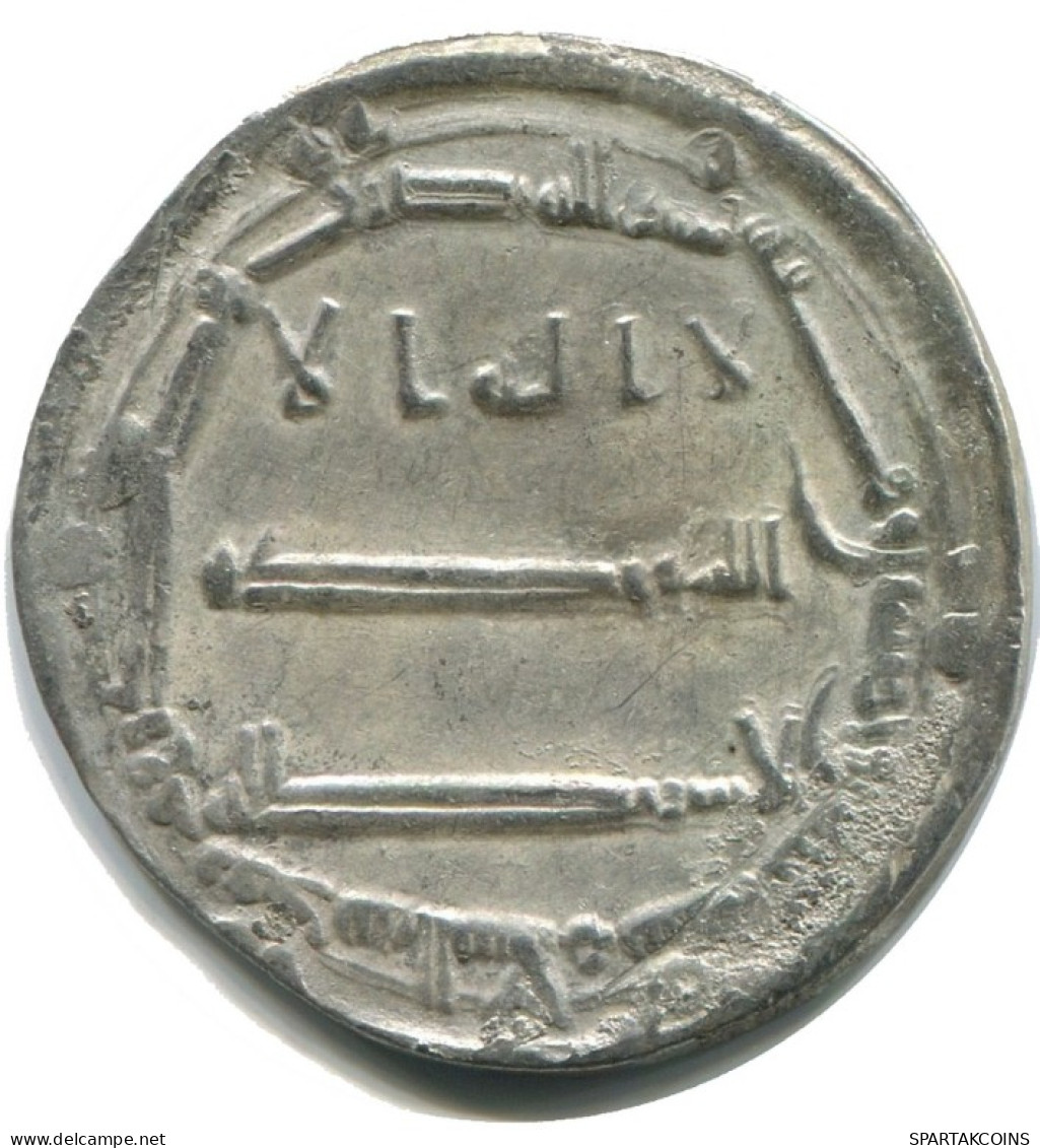 ABBASID Silver DIRHAM ISLAMIC COIN MADINAT AL-SALAM AL-RASHID #AH170.45.F.A - Orientales