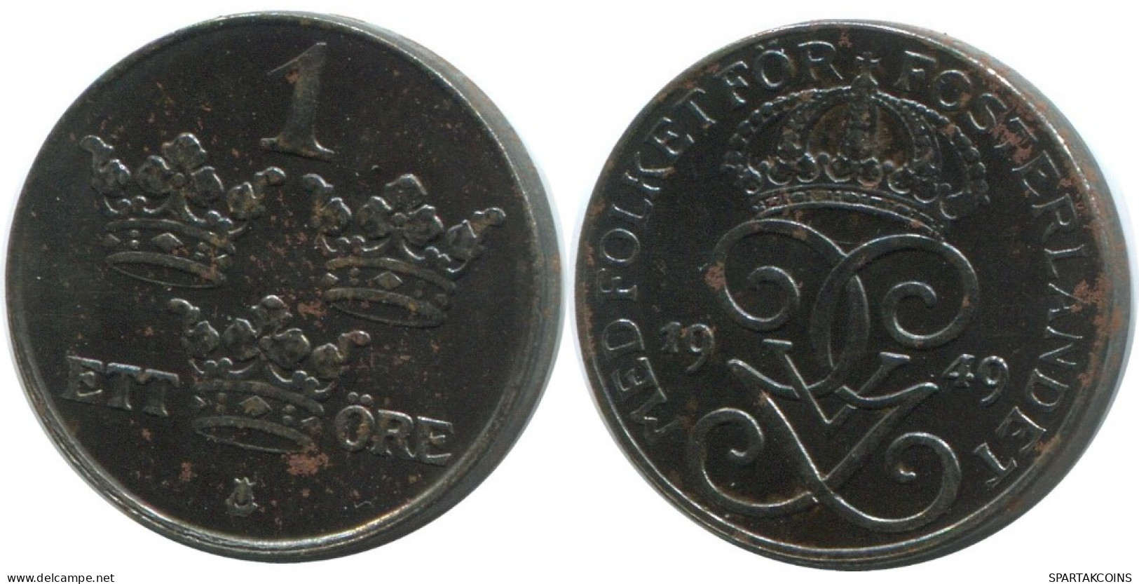 1 ORE 1949 SUECIA SWEDEN Moneda #AD312.2.E.A - Svezia