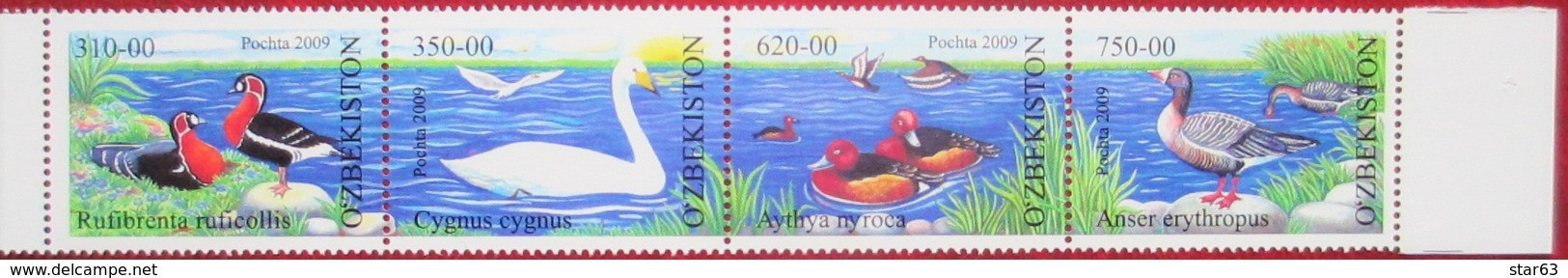 Uzbekistan  2009  Birds  4 V  MNH - Uzbekistan