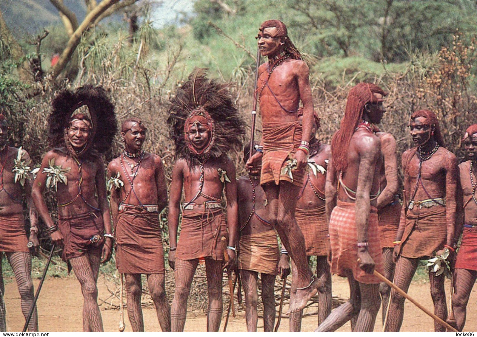 #10020 Kenya - Masai Dancing, 1985 - Kenya