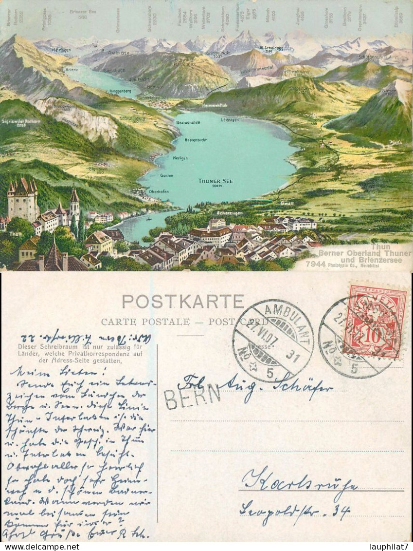 [502198]B/TB//-Suisse  - AMBULANT, Cartes Géographiques, Montagne - Cartes Géographiques
