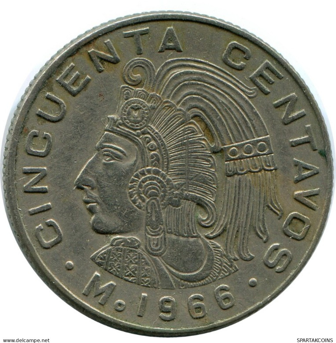 50 CENTAVOS 1966 MEXIKO MEXICO Münze #AH487.5.D.A - México