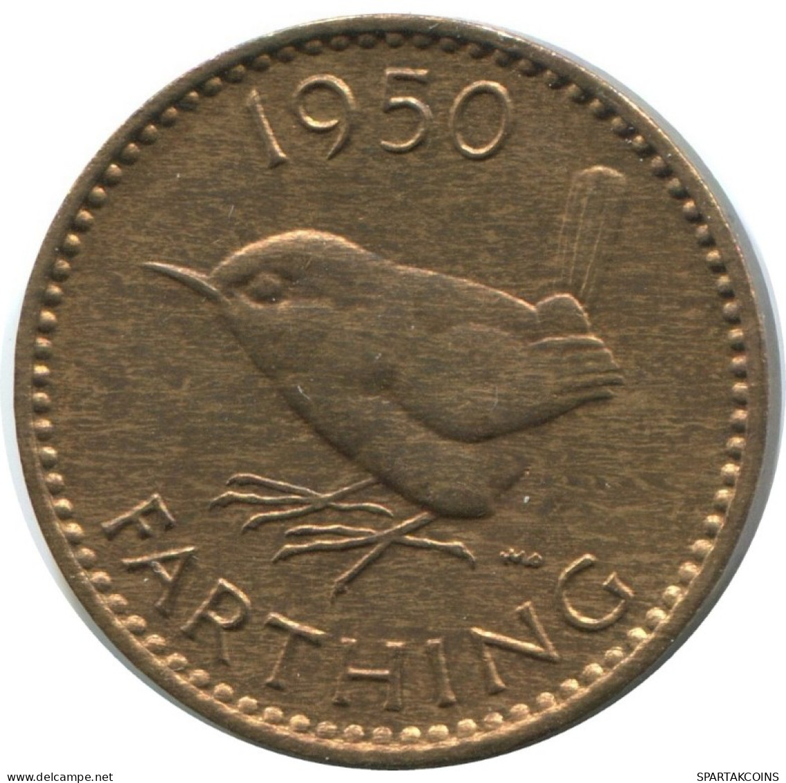 FARTHING 1950 UK GREAT BRITAIN Coin #AG760.1.U.A - B. 1 Farthing