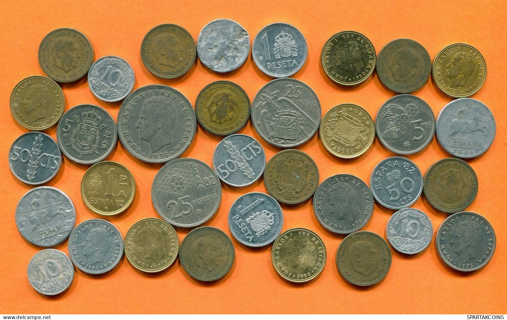 ESPAÑA Moneda SPAIN SPANISH Moneda Collection Mixed Lot #L10257.2.E.A - Autres & Non Classés