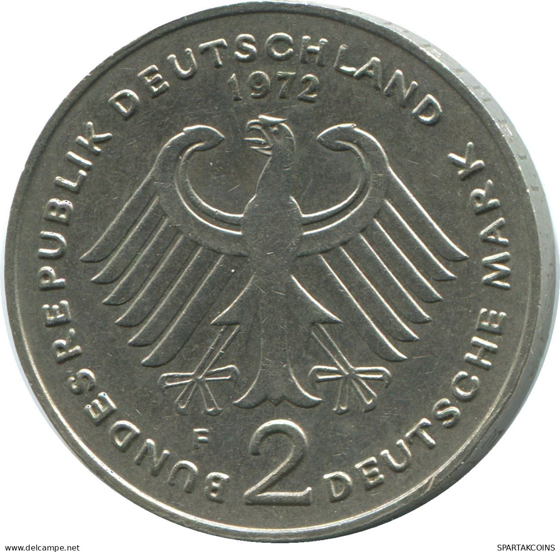 2 DM 1972 F BRD DEUTSCHLAND Münze GERMANY #DE10371.5.D.A - 2 Marcos