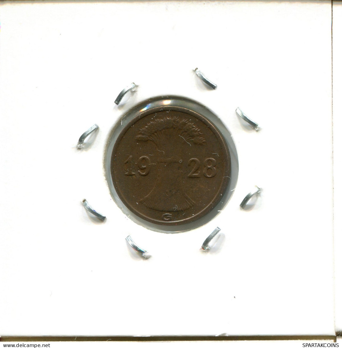 1 RENTENPFENNIG 1928 G ALEMANIA Moneda GERMANY #DA452.2.E.A - 1 Renten- & 1 Reichspfennig