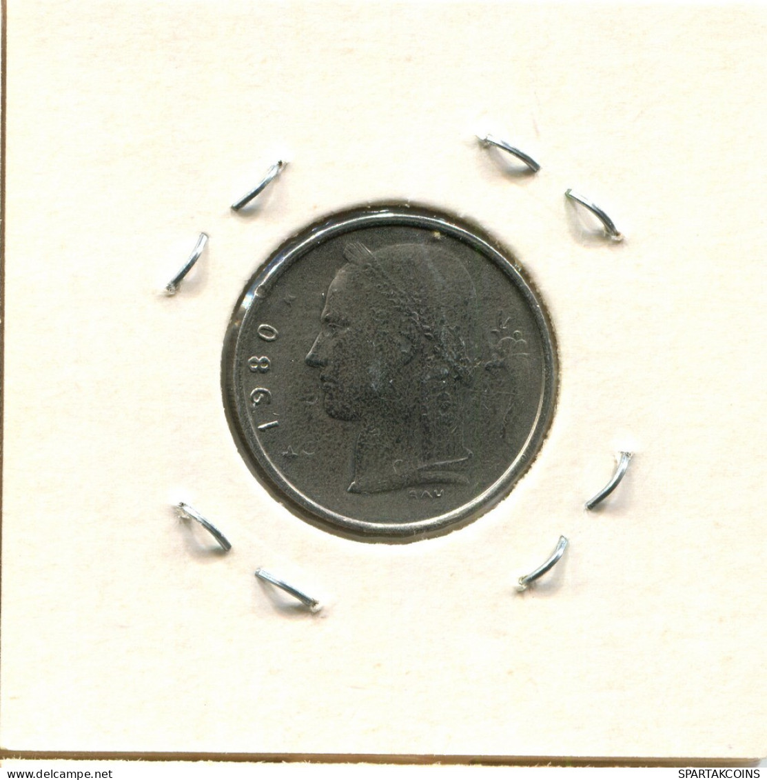 1 FRANC 1980 DUTCH Text BELGIEN BELGIUM Münze #BA541.D.A - 1 Franc