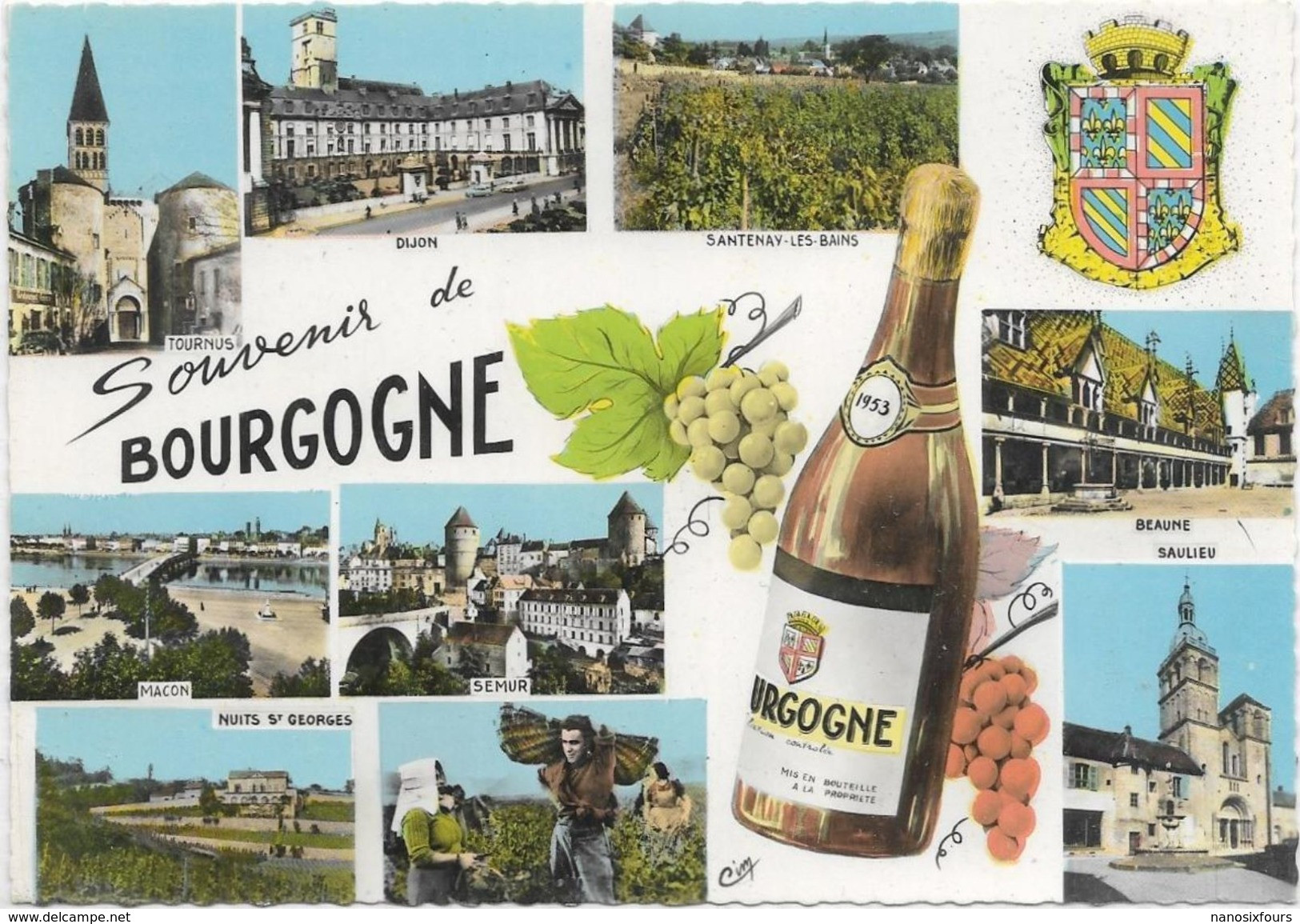 LOT DE 24 CARTES THEME LES VIGNOBLES  VIN CHAMPAGNE