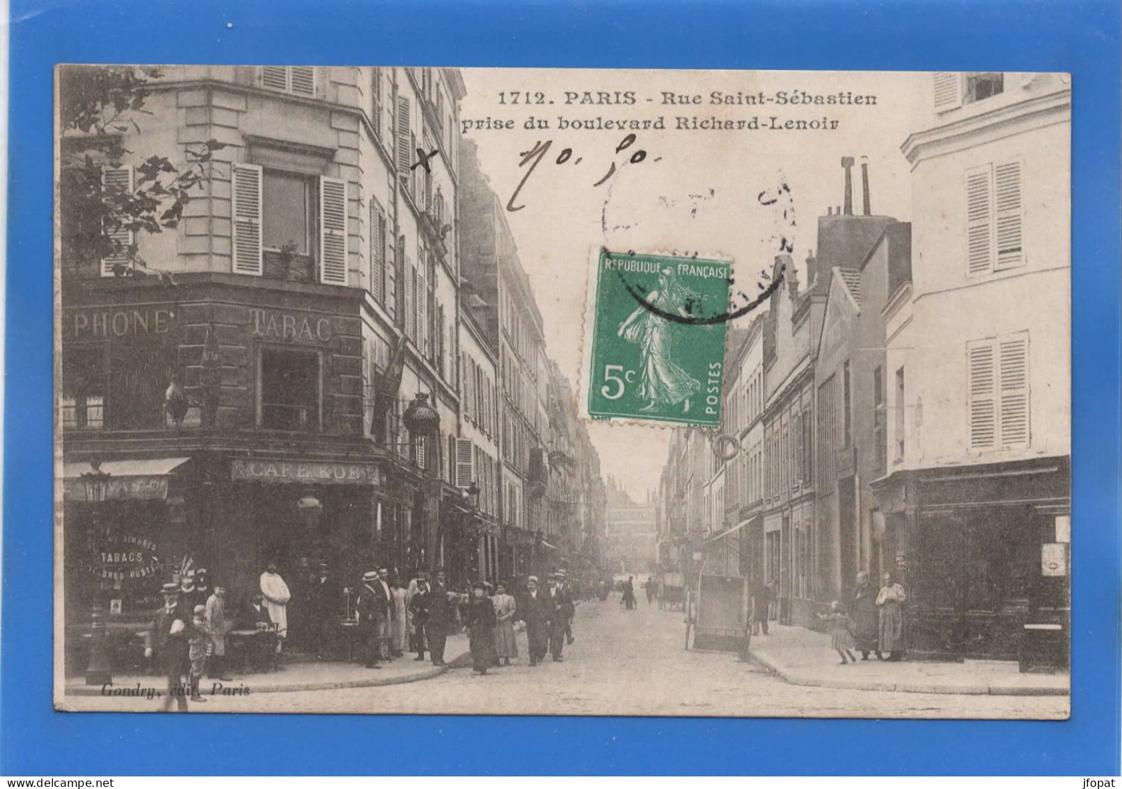 75 PARIS - 11ème, Rue Saint-Sébastien Prise Du Boulevard Richard-Lenoir (voir Description) - Arrondissement: 11