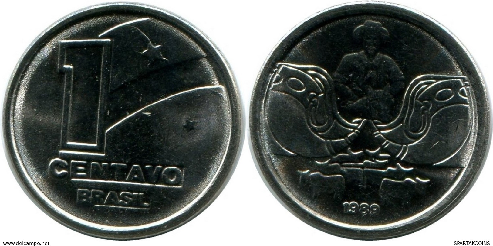 1 CENTAVO 1989 BBASILIEN BRAZIL Münze UNC #M10109.D.A - Brésil