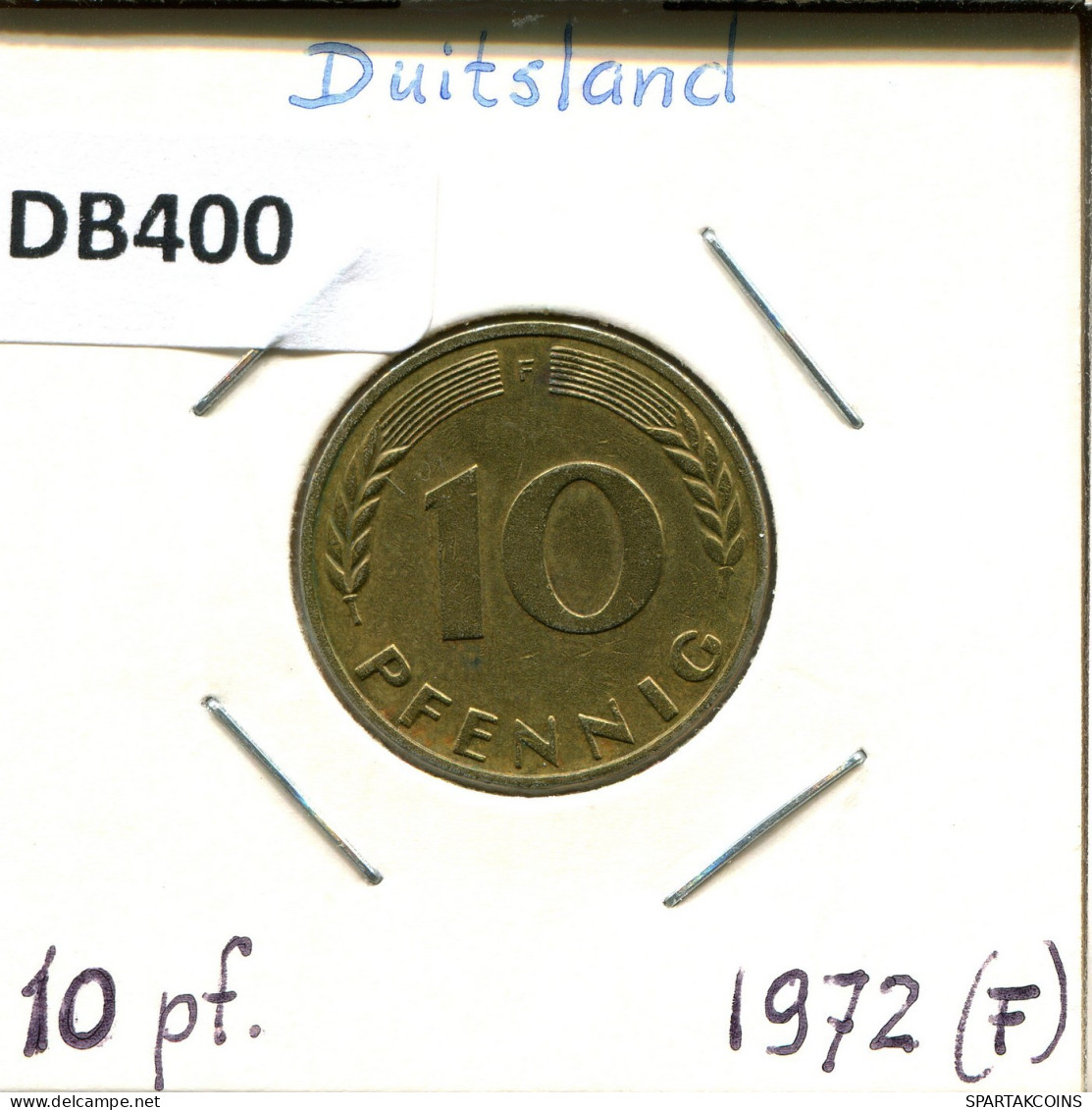 10 PFENNIG 1972 F BRD ALLEMAGNE Pièce GERMANY #DB400.F.A - 10 Pfennig