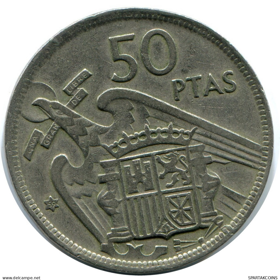 50 PESETAS 1957 SPANIEN SPAIN Francisco Franco Münze #AZ138.D.A - 50 Pesetas