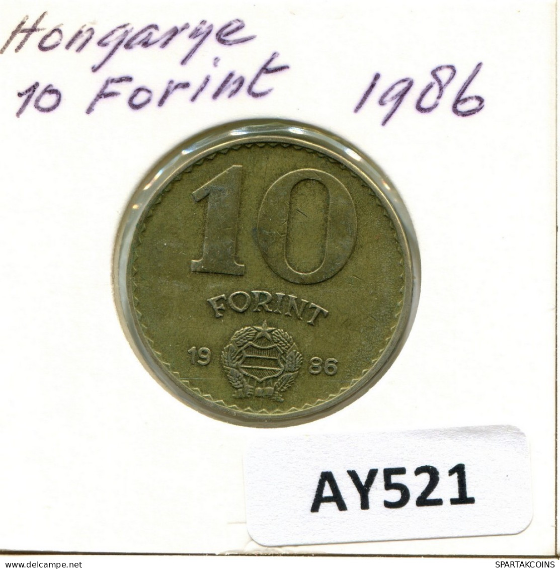 10 FORINT 1986 HUNGRÍA HUNGARY Moneda #AY521.E.A - Ungarn