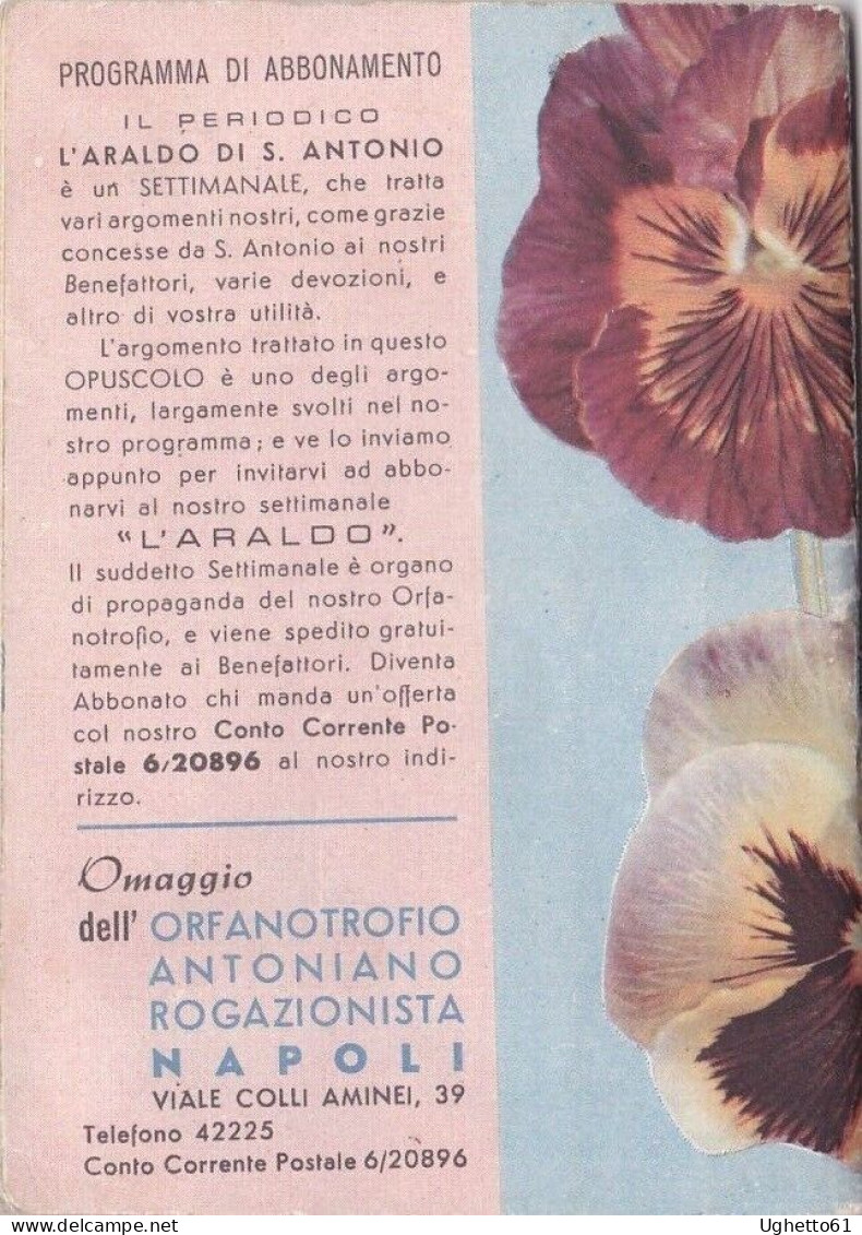 NAPOLI - ORFANOTROFIO ANTONIANO DEI ROGAZIONISTI RARA  AGENDINA 1958 - Formato Piccolo : 1941-60